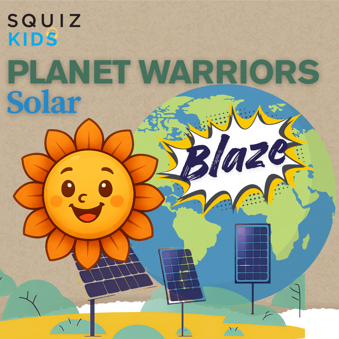 Planet Warriors character Blaze Solar (1080 x 1080 px)